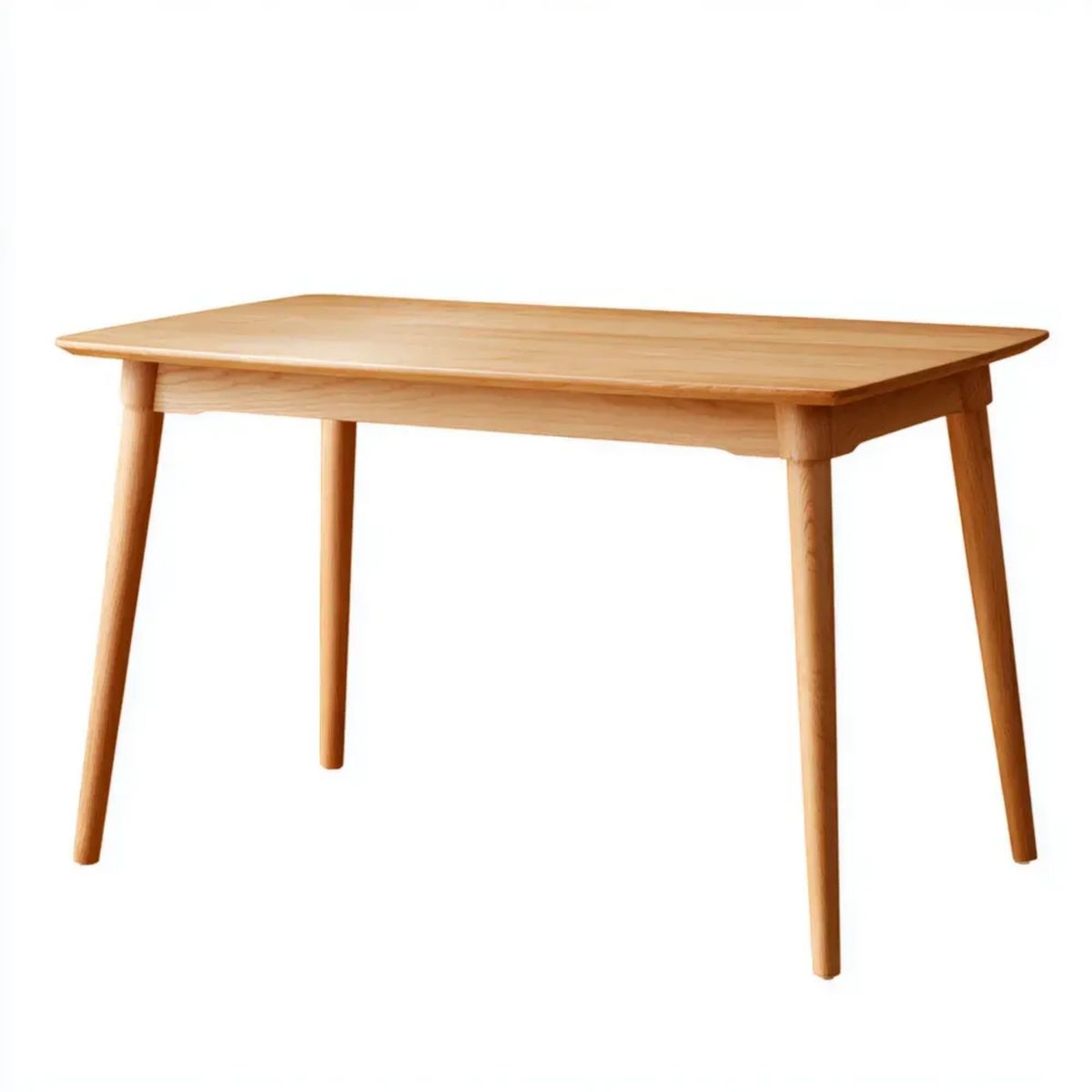 Drewniany stół do jadalni z litego drewna sosnowego, naturalny sosnowy, 120 x 75 x 75 cm